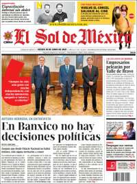 Portada de El Sol de México (México)