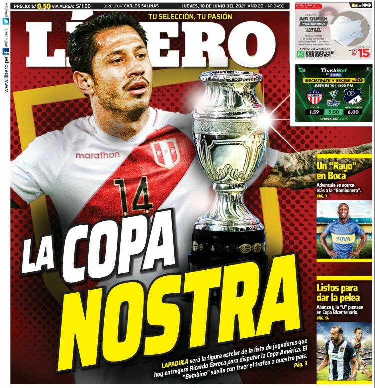 Portada de Líbero (Perú)