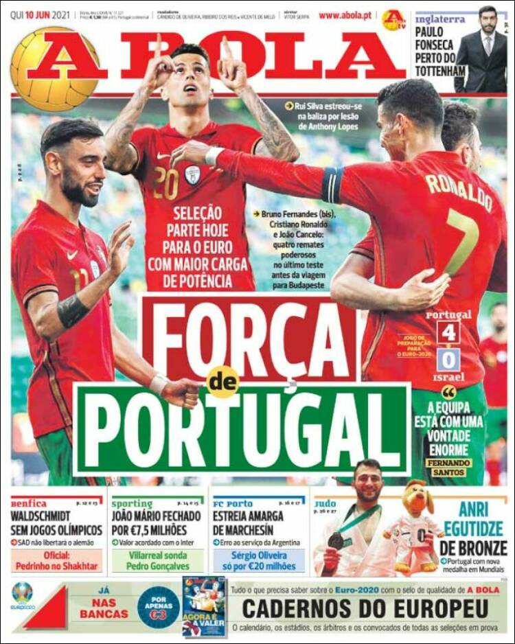 Portada de A Bola (Portugal)