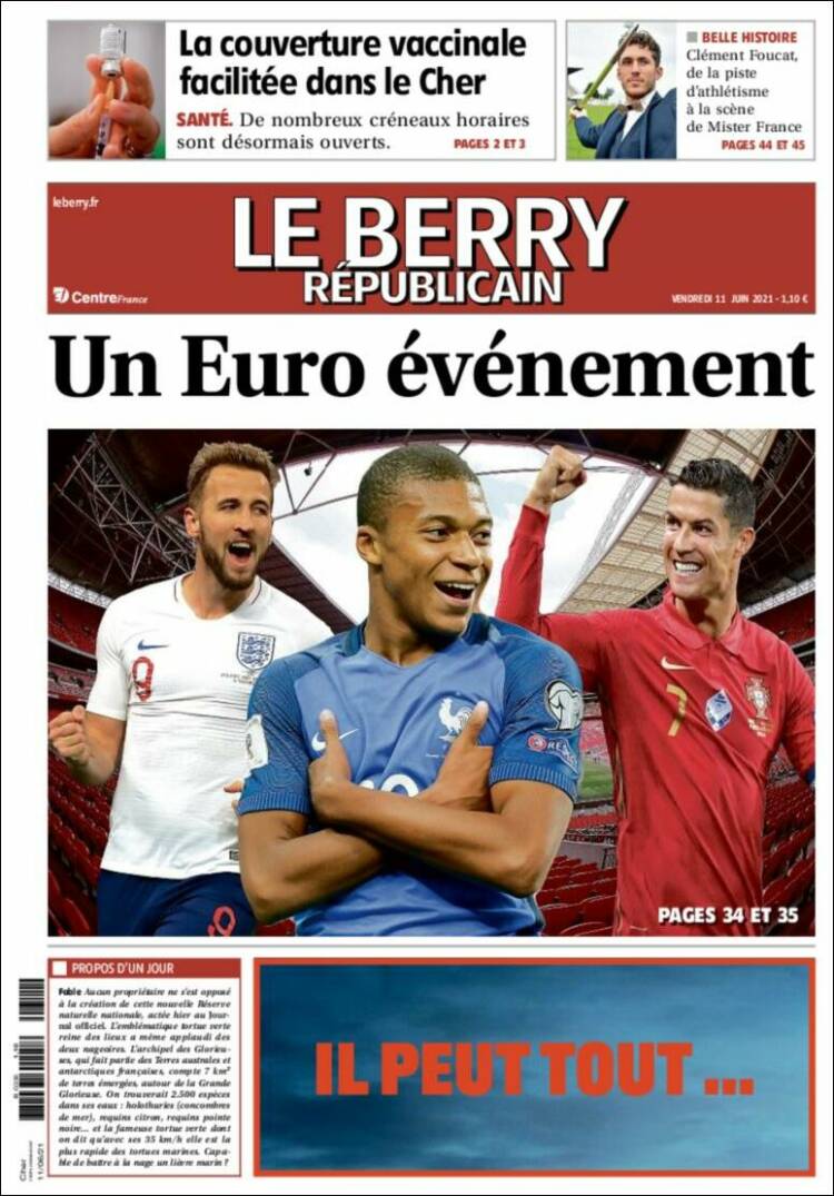 Portada de Berry Republicain (Francia)