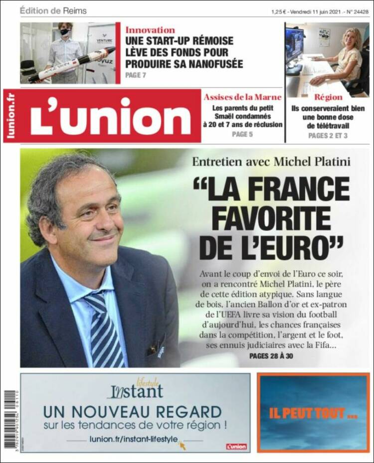 Portada de L'Union (Francia)