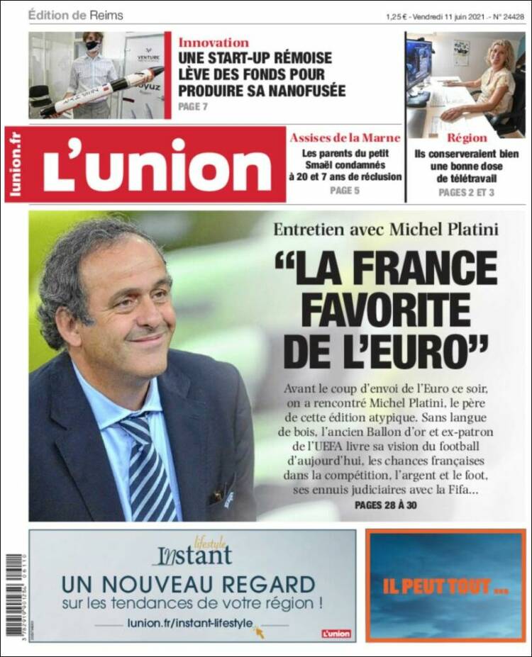 Portada de L'Union (Francia)