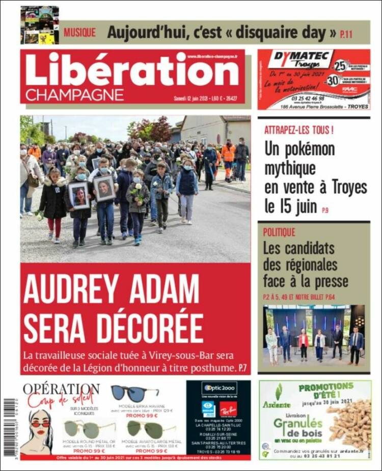 Portada de Libération Champagne (France)