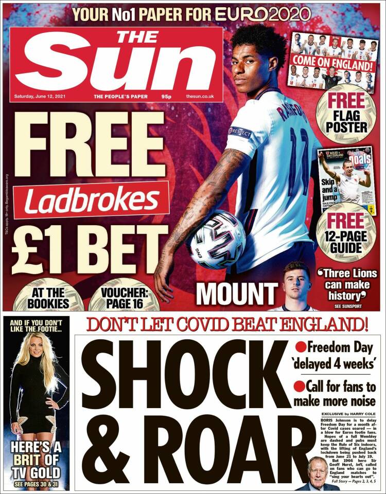 Portada de The Sun (Royaume-Uni)