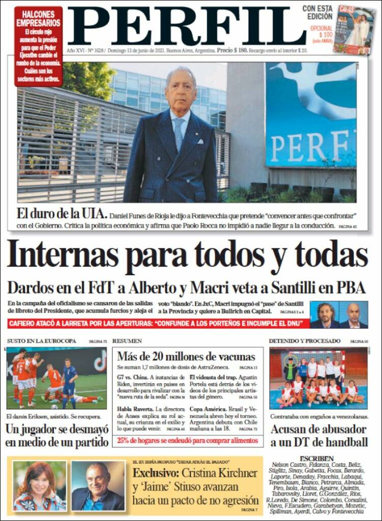 Portada de Diario Perfil (Argentina)