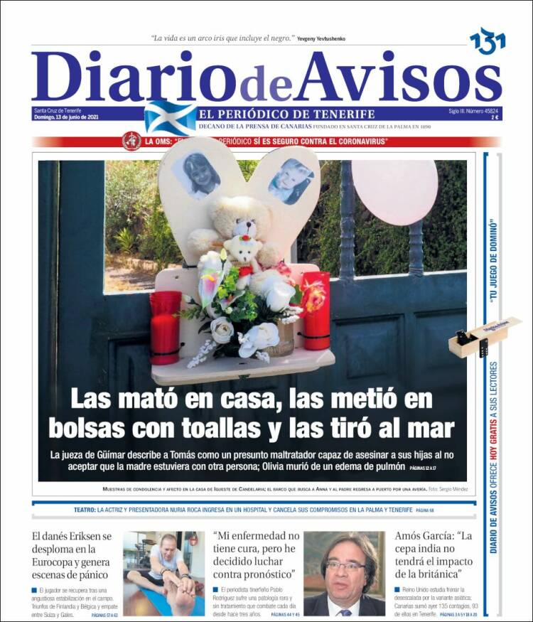 Portada de Diarios de Avisos (Espa&ntilde;a)