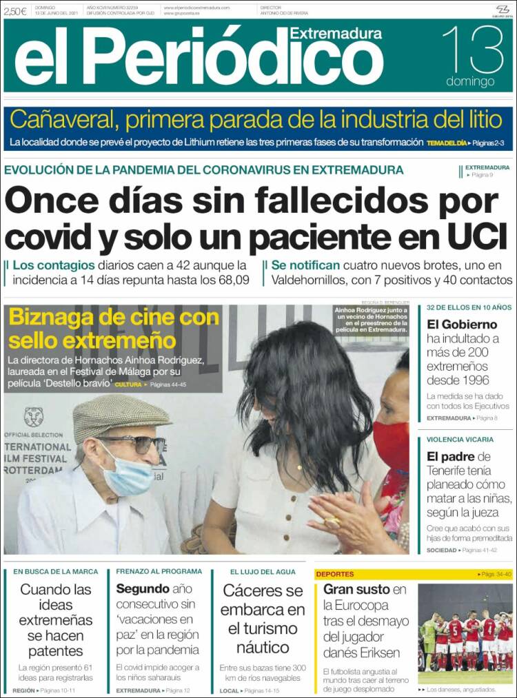 Portada de El Periódico de Extremadura (Espa&ntilde;a)