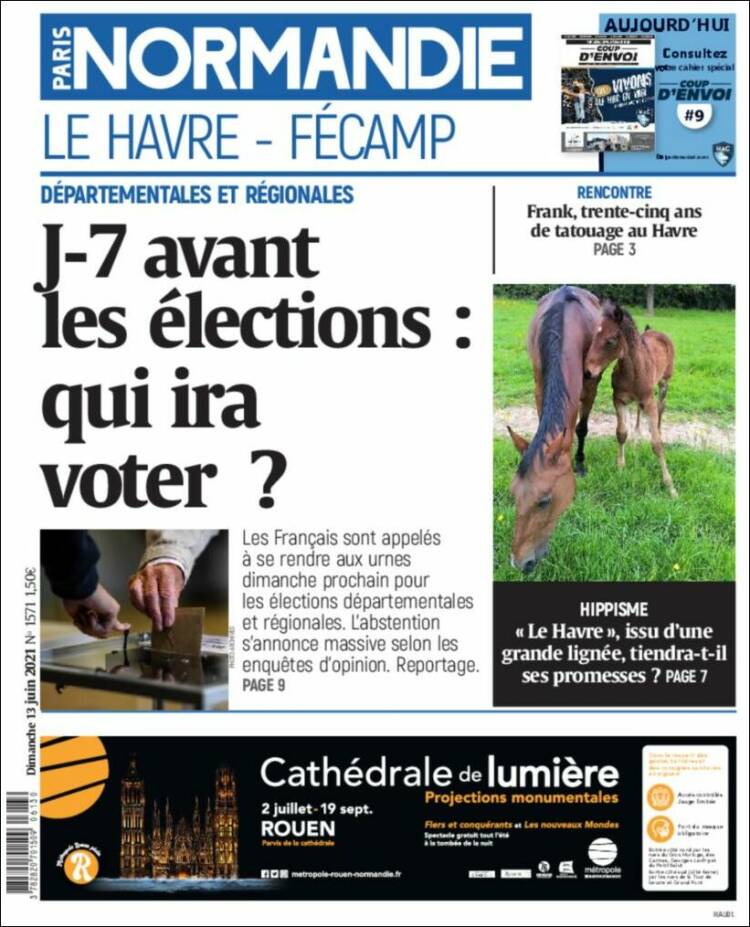 Portada de Le Havre Libre (Francia)