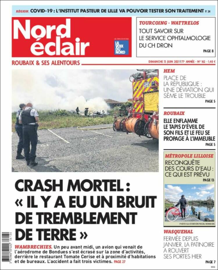 Portada de Nord Éclair (Francia)