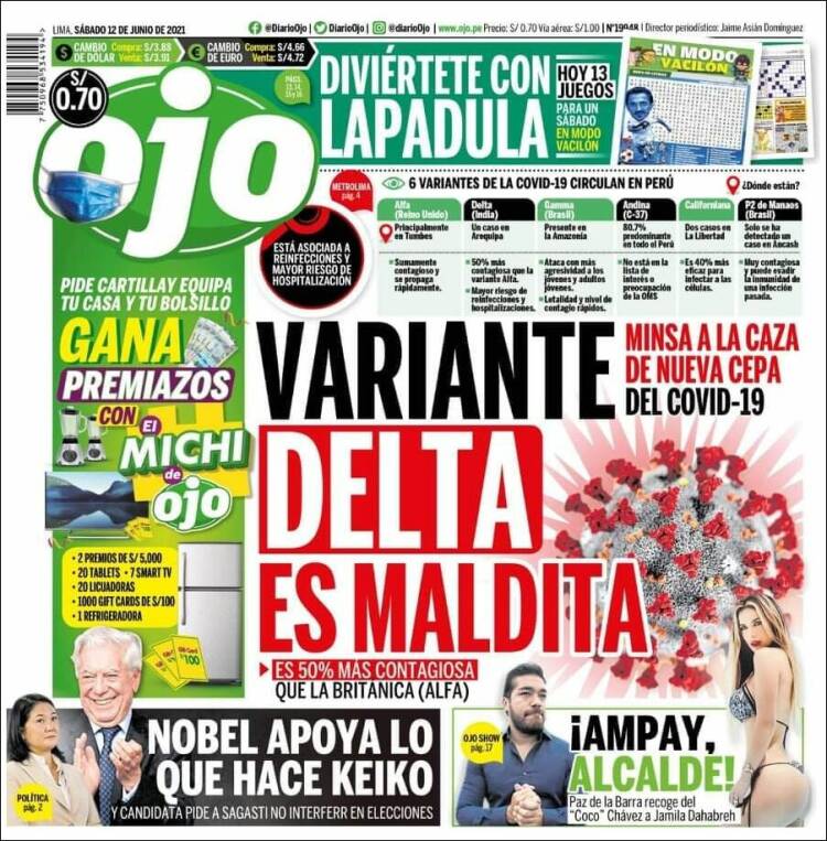 Portada de Ojo (Per&uacute;)