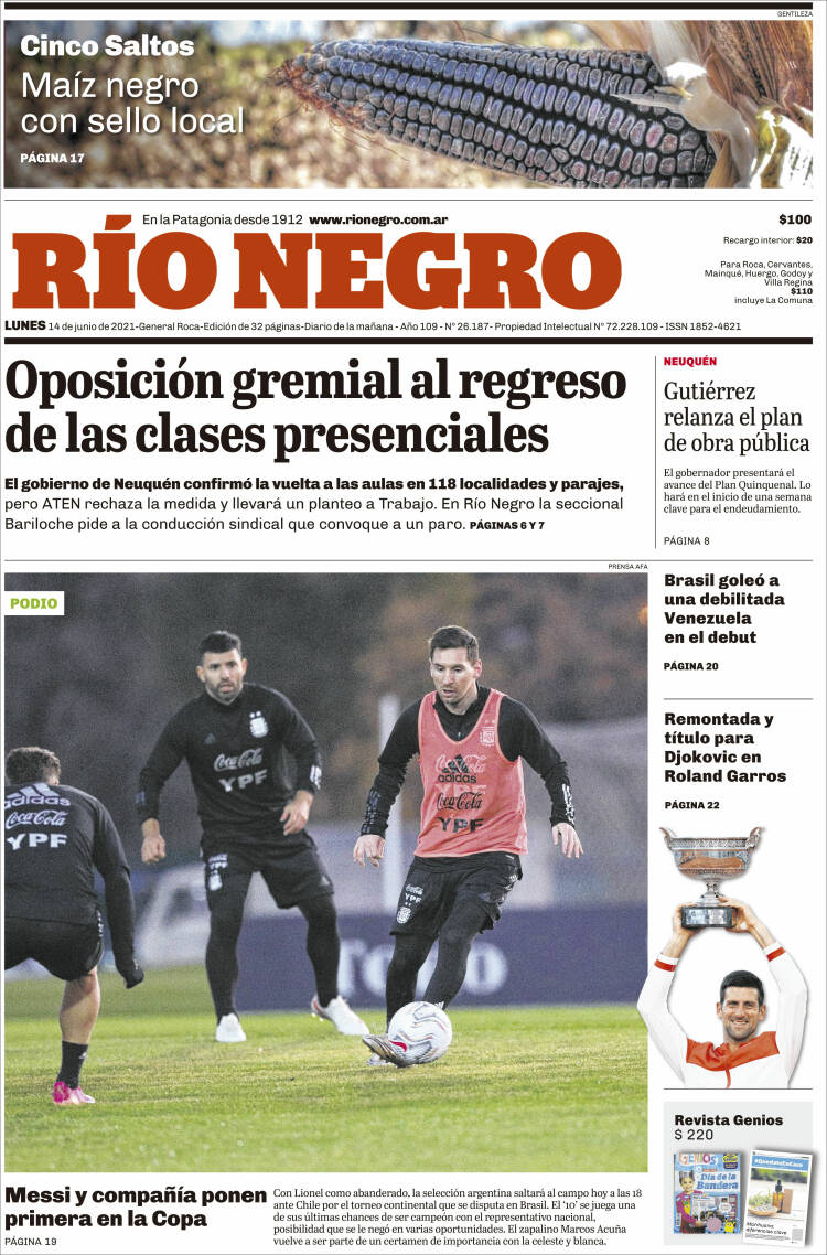 Portada de Rio Negro (Argentina)