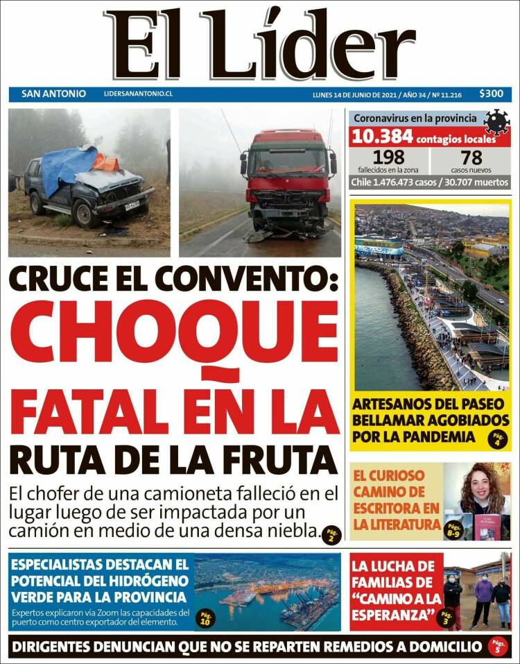 Portada de Lider de San Antonio (Chile)