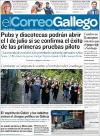 Portada de El Correo Gallego (Espa&ntilde;a)