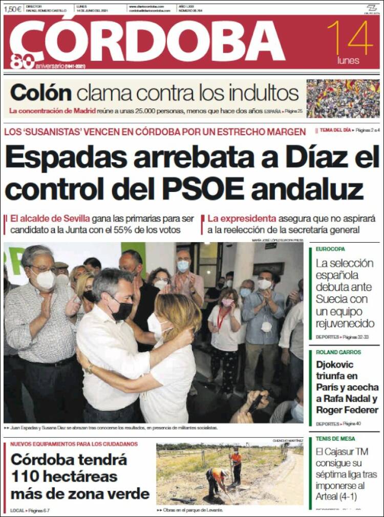 Portada de Diario de Córdoba (Espa&ntilde;a)