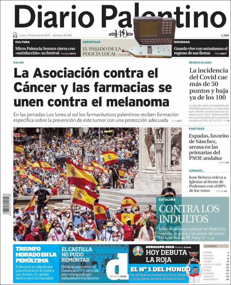 Portada de Diario Palentino (Espa&ntilde;a)