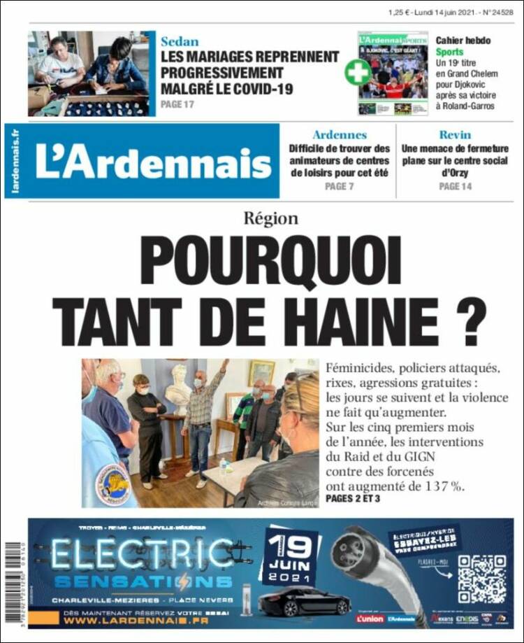 Portada de L'Ardenais (Francia)