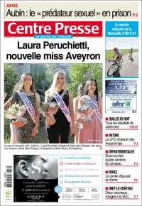 Portada de Centre Presse (Francia)