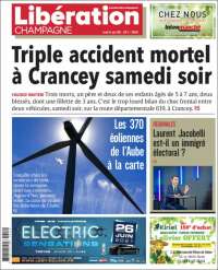 Portada de Libération Champagne (Francia)