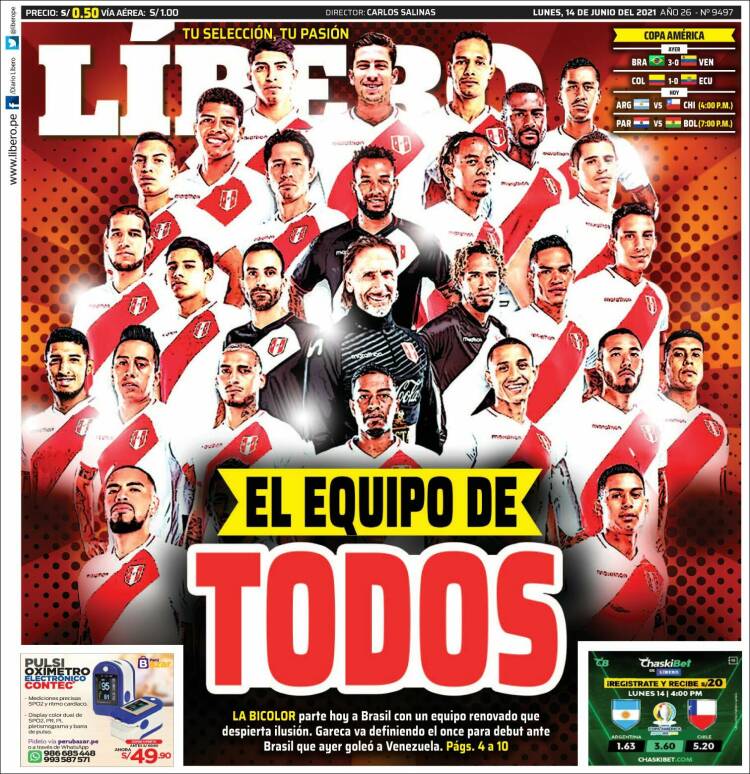 Portada de Líbero (Per&uacute;)