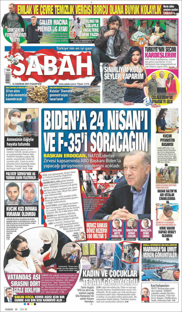 Portada de Sabah (Turqu&iacute;a)