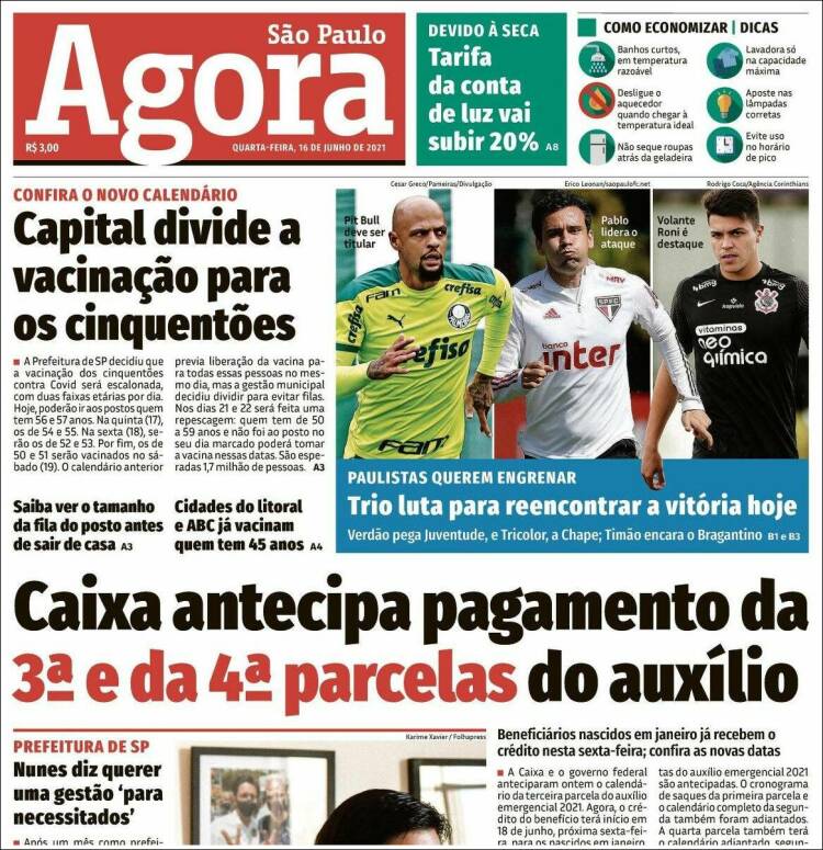 Portada de Jornal Agora (Brasil)