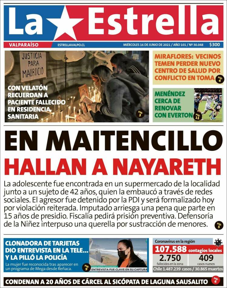 Portada de Estrella de Valparaiso (Chile)