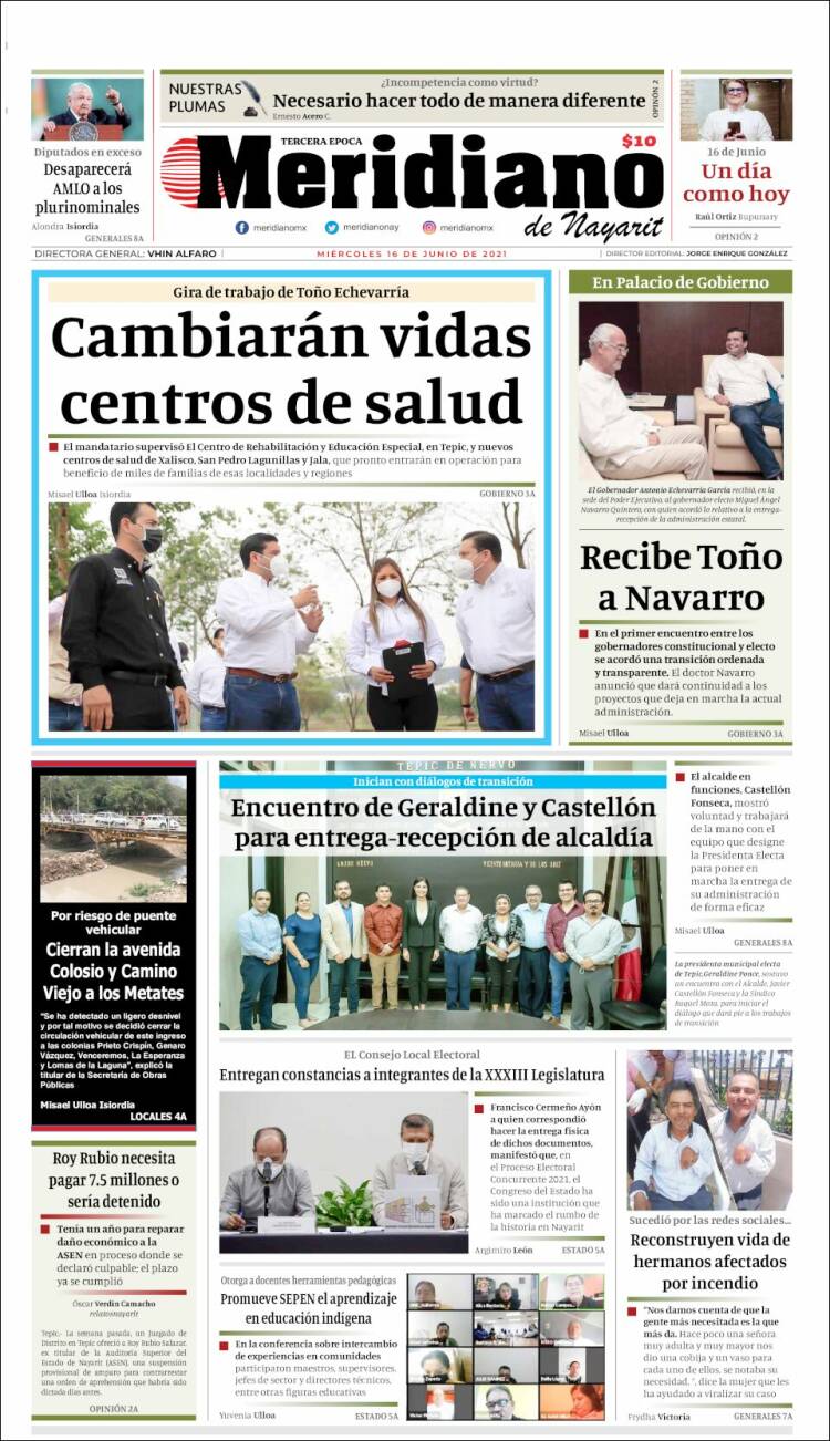 Portada de Meridiano (México)