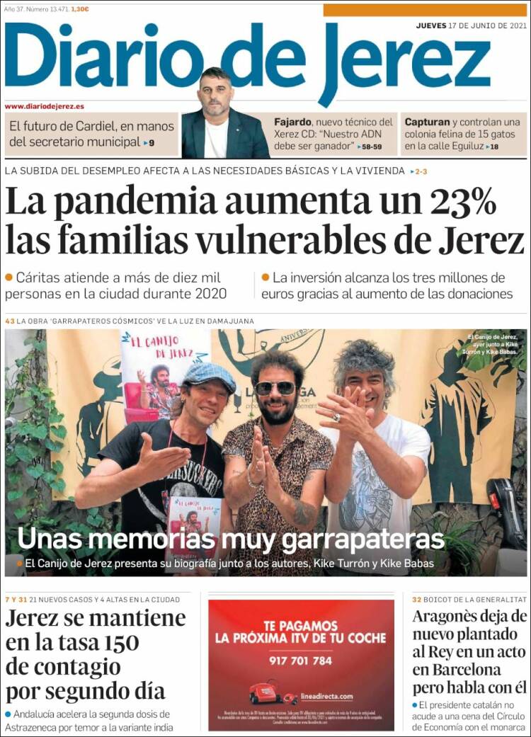 Portada de Diario de Jerez (España)