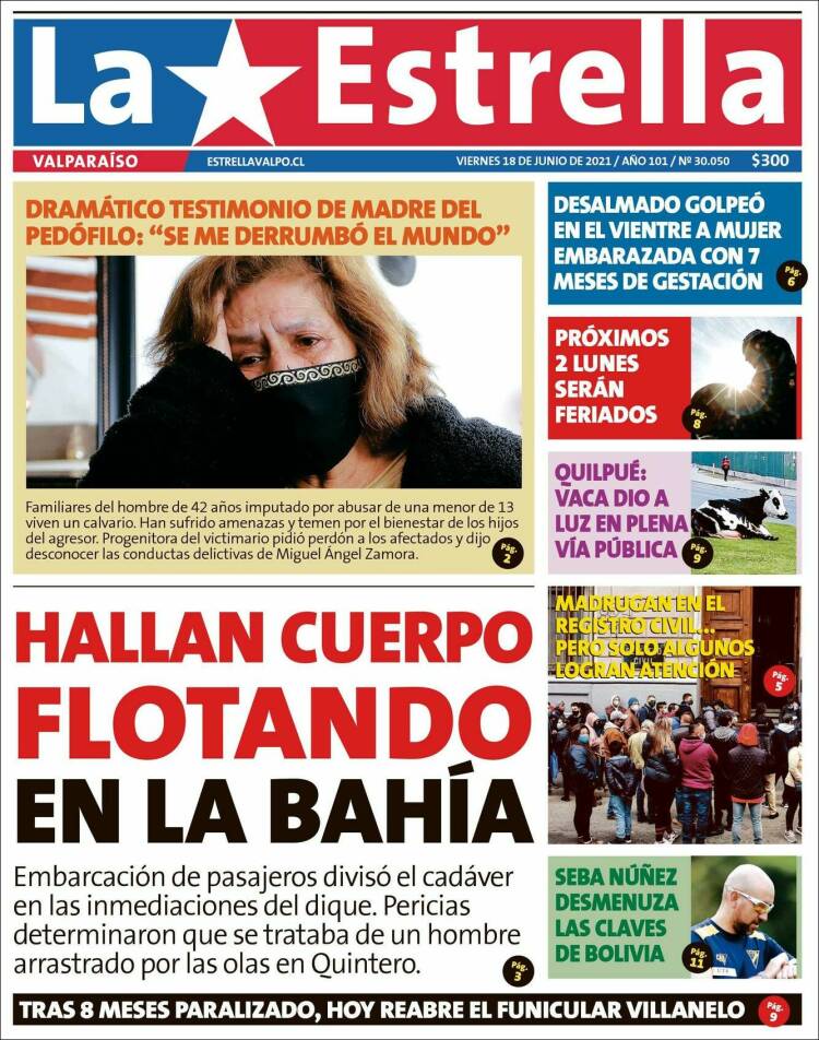 Portada de Estrella de Valparaiso (Chile)