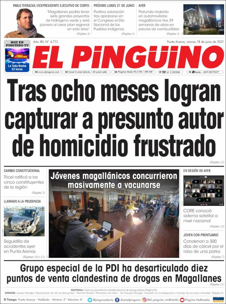 Portada de El Pingüino (Chile)