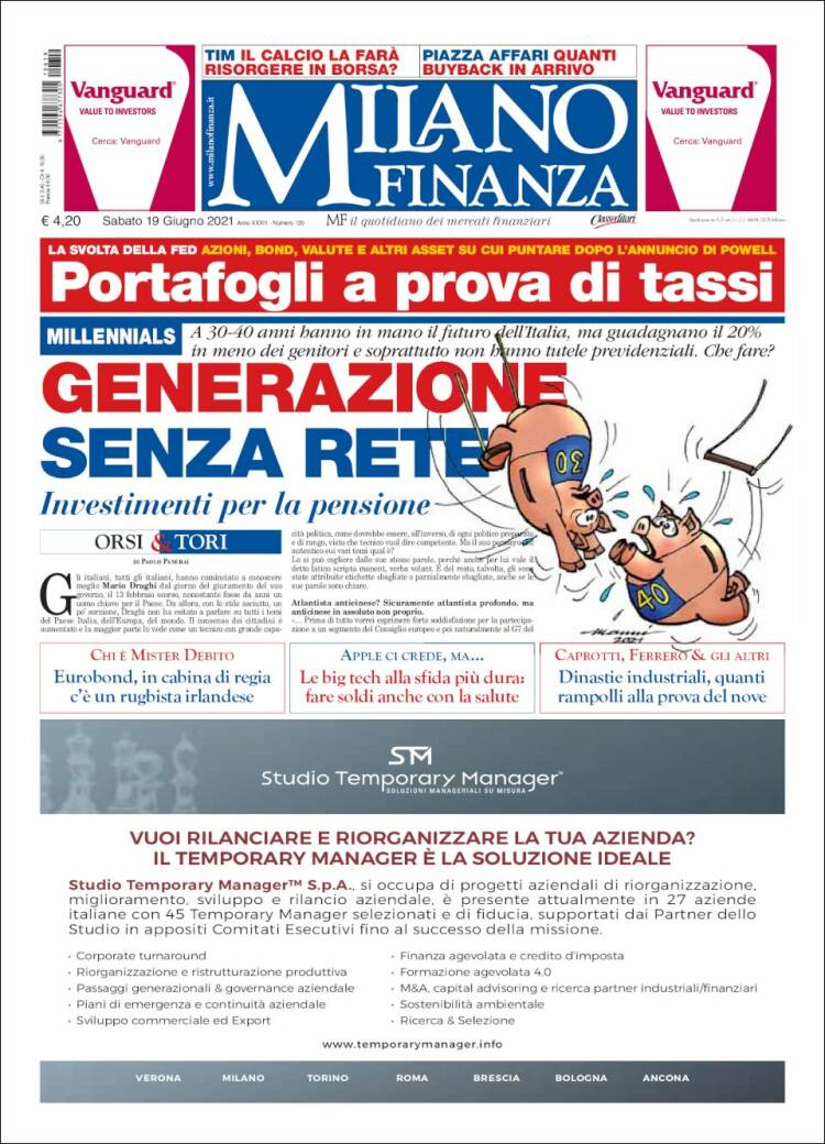 Portada de Milano Finanza (Italy)