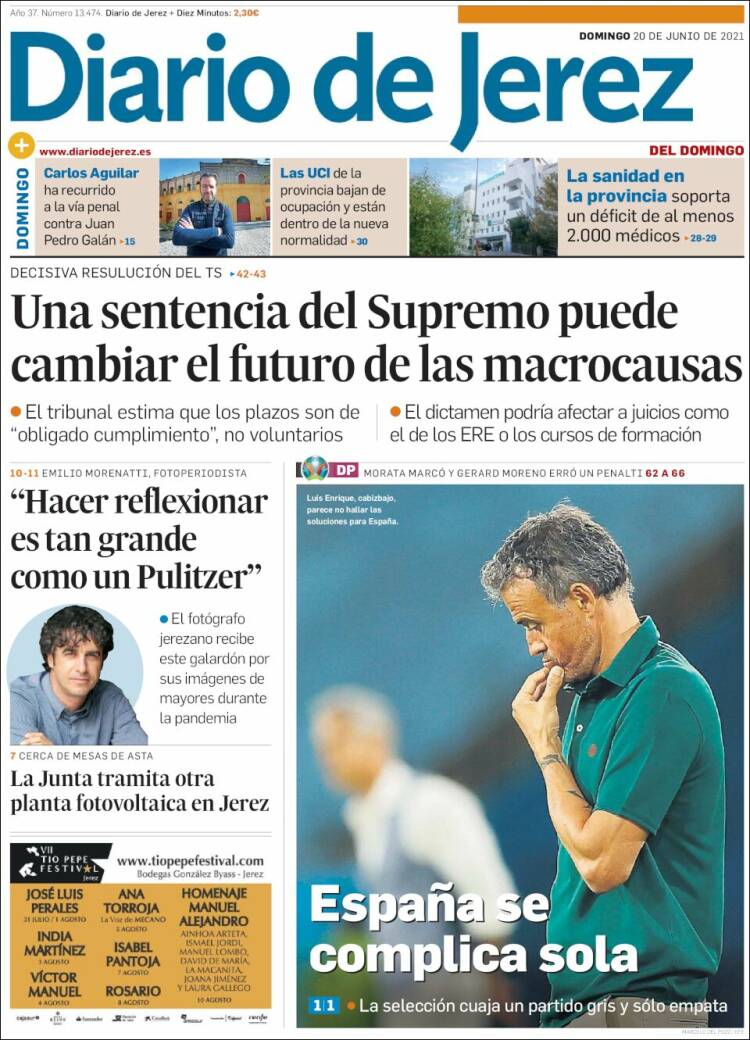 Portada de Diario de Jerez (España)