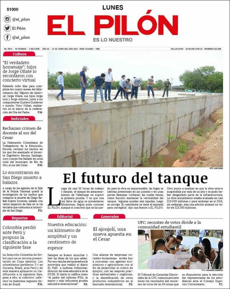 Portada de El Pilón (Colombia)