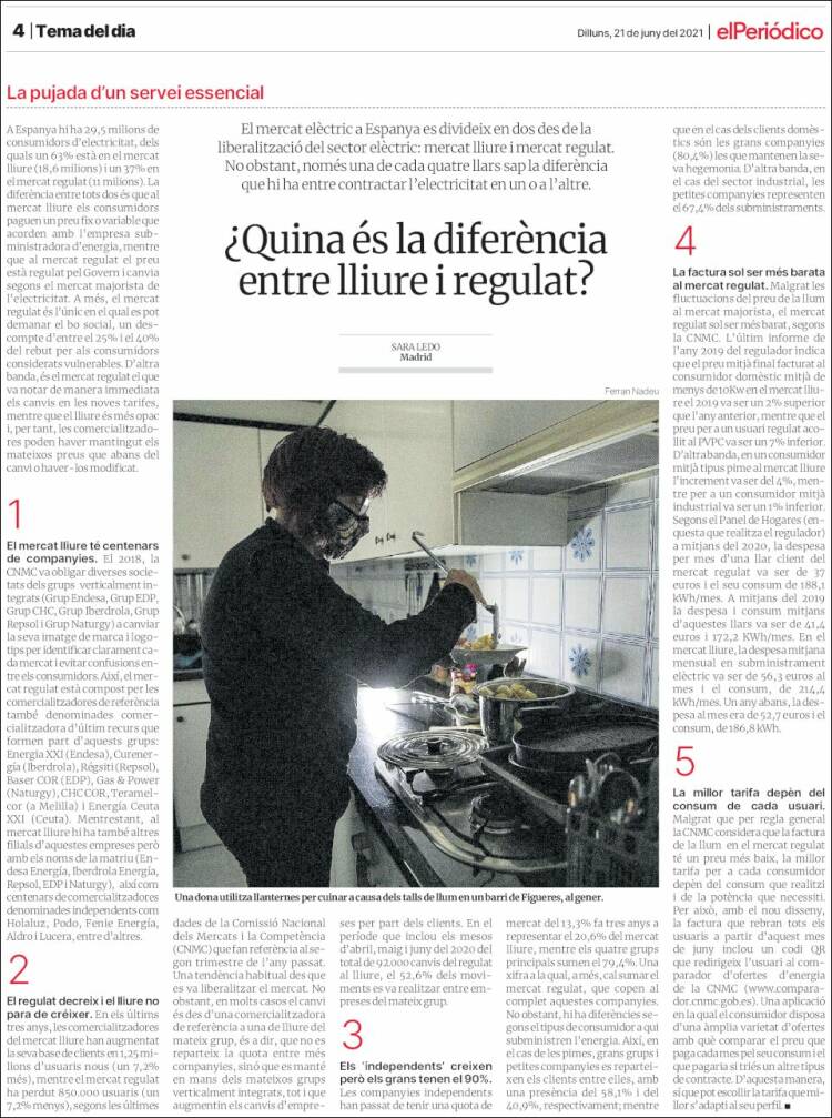Portada de El Periódico de Catalunya (Espa&ntilde;a)