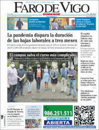 Portada de El Faro de Vigo - Ourense (Espa&ntilde;a)