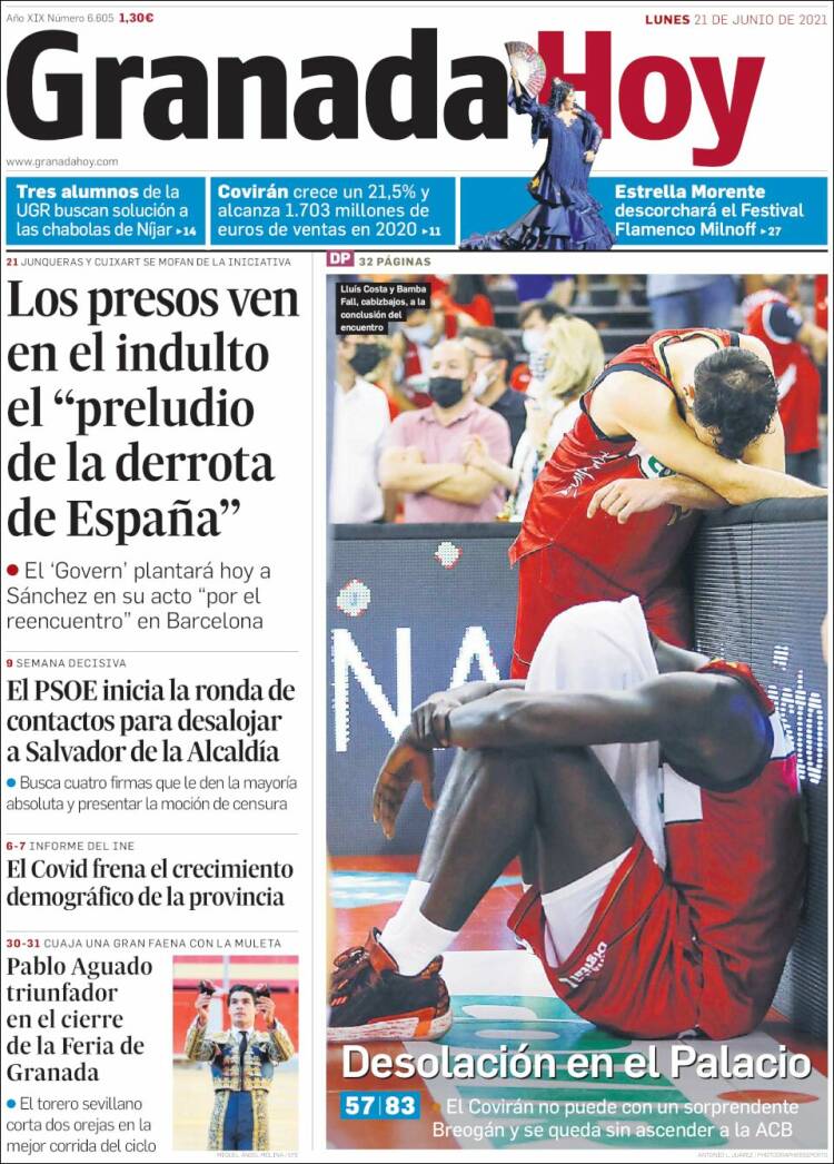 Portada de Granada Hoy (Espa&ntilde;a)