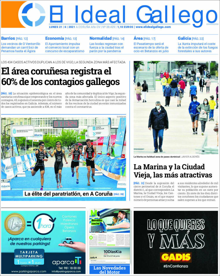 Portada de El Ideal Gallego (Espa&ntilde;a)