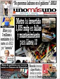 Portada de unomásuno (M&eacute;xico)