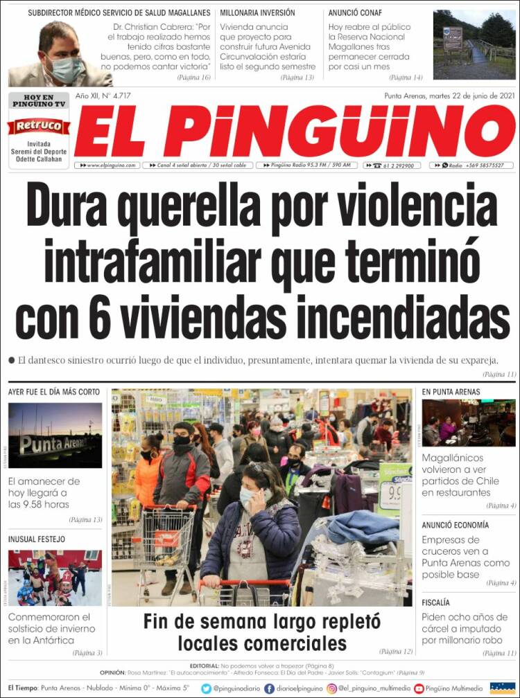 Portada de El Pingüino (Chile)