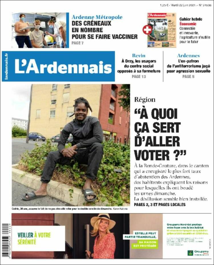 Portada de L'Ardenais (Francia)