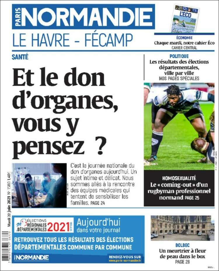 Portada de Le Havre Libre (Francia)
