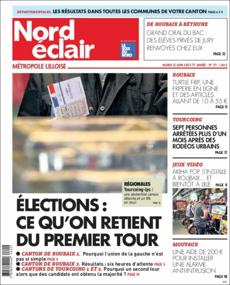 Portada de Nord Éclair (Francia)