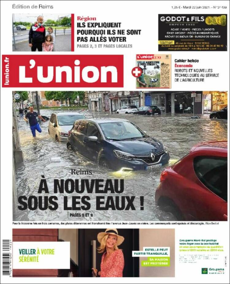 Portada de L'Union (Francia)