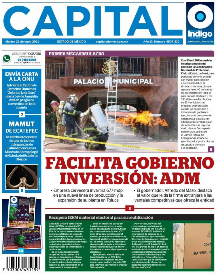 Portada de Capital México (M&eacute;xico)