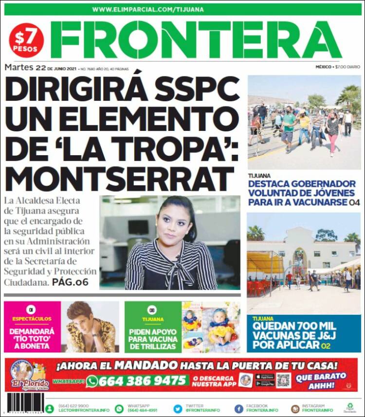 Portada de Frontera (M&eacute;xico)