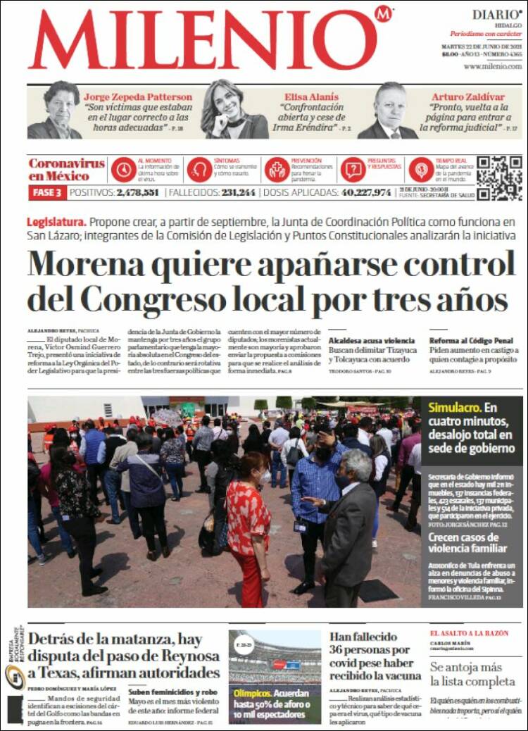Portada de Milenio de Hidalgo (M&eacute;xico)