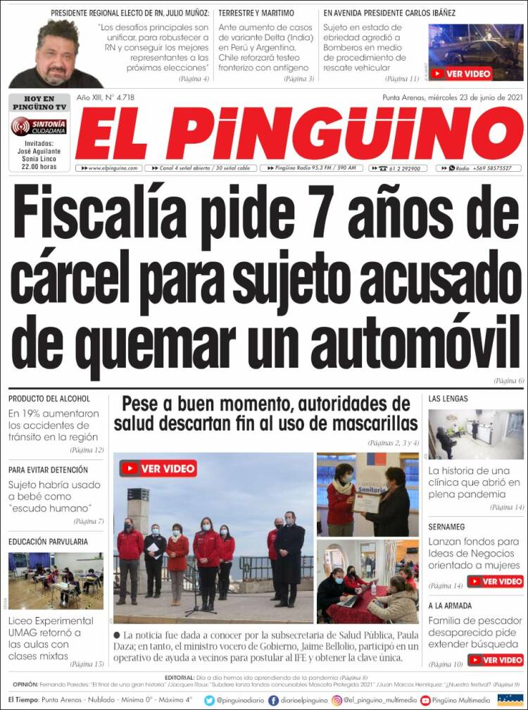 Portada de El Pingüino (Chile)
