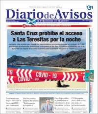 Portada de Diarios de Avisos (España)