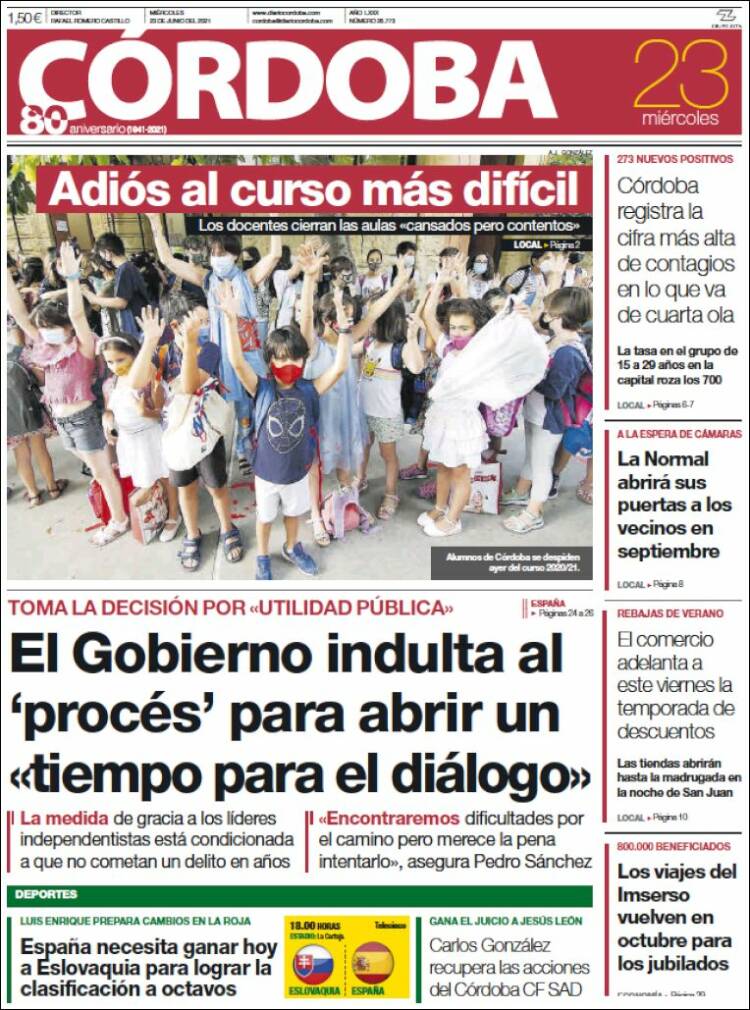 Portada de Diario de Córdoba (España)