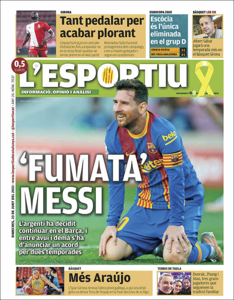 Portada de L'Esportiu : Girona (España)